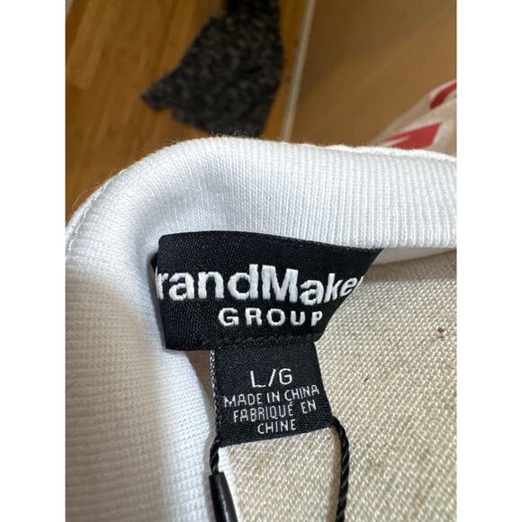 Monaco Formula 1 Tee by BrandMakers Group - White, Red/Black Embroidery, L NWT - Picture 8 of 9